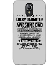 Load image into Gallery viewer, A Lucky Daughter Of A  August   Freaking Awesome Daddy Birthday Gift Phone case
