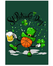 Load image into Gallery viewer, Basketball Saint Patrick's Day Gift For Basketball Lovers Vertical Poster
