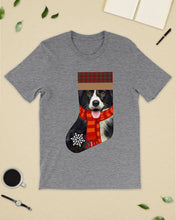 Load image into Gallery viewer, Santa Border Collie In Stock Gift For Dog Lovers Guys Tee
