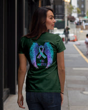Load image into Gallery viewer, You Matter Ribbon Awareness With Angel Wings Ladies Tee

