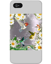 Load image into Gallery viewer, Hummingbird With English Daisy Gift For Birds Lovers Phone case
