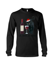 Load image into Gallery viewer, Cat Drink And Be Merry Meaningful Gift For Women Unisex Long Sleeve

