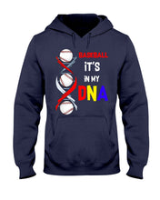 Load image into Gallery viewer, Baseball Be My DNA Gift For Sport Lovers Hoodie
