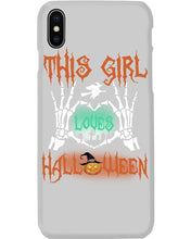 Load image into Gallery viewer, This Girl Loves Halloween Gift For Girls Phone case
