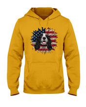 Load image into Gallery viewer, English Cocker Spaniel US Sunflower Gift For Dog Lovers Hoodie

