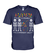 Load image into Gallery viewer, Autism It's A Different Ability Gift For Autism People Guys V-Neck
