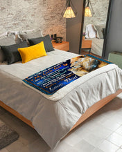 Load image into Gallery viewer, I Am Proud Of You Lion Lightning Dad Gift For Daughter Sherpa Blanket
