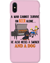 Load image into Gallery viewer, A Man Loves Beer And Dachshund Gift For Dog Lovers Phone case
