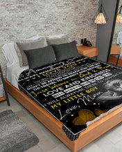 Load image into Gallery viewer, Just Believe In God And Pray Mama Gift For Son Sherpa Blanket
