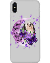 Load image into Gallery viewer, Purple Moon Light Shih Tzu Gift For Dog Lovers Phone case
