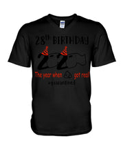 Load image into Gallery viewer, Phone Case With 28th Birthday 2020 The Year When Got Real Quarantined Trending Guys V-Neck
