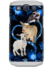 Load image into Gallery viewer, Lovely Phone Case Twinkling Blue Heart Gift For Goat Lovers Phone case
