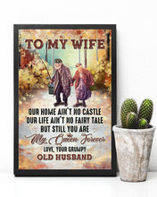 Load image into Gallery viewer, Go Fishing You Are My Queen Forever Grumpy Old Husband Gift For Wife Vertical Poster
