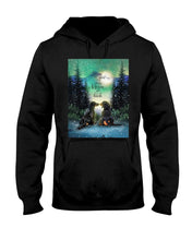 Load image into Gallery viewer, Dachshund Gift For Dog Lovers Snowy Night Together Hoodie
