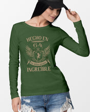 Load image into Gallery viewer, Hecho En 64 56      Anos Siendo Increible Special Custom Design Unisex Long Sleeve
