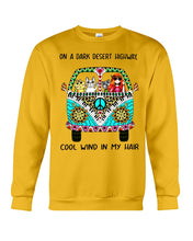 Load image into Gallery viewer, Cats Lovers Gifts - On A Dark Desert Highway Cool Wind In My Hair Sweatshirt
