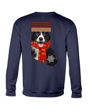 Load image into Gallery viewer, Santa Border Collie In Stock Gift For Dog Lovers Sweatshirt
