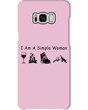 Load image into Gallery viewer, Simple Woman Loves Wine Camping Shoes And Climbing Phone case
