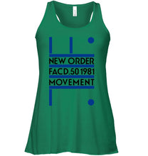 Load image into Gallery viewer, New Order Facd 501981 Movement Simple Unique Custom Design Ladies Flowy Tank
