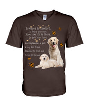 Load image into Gallery viewer, Golden Retriever Someone To Trust And To Love Till The End Gift For Dog Lovers Guys V-Neck
