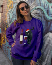 Load image into Gallery viewer, Cat Drink And Be Merry Meaningful Gift For Women Sweatshirt
