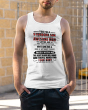 Load image into Gallery viewer, A Stubborn Son Of A Freaking Awesome Mom I Love Her Gift For Mama Unisex Tank Top
