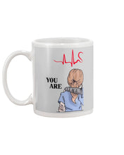 Load image into Gallery viewer, You Are Sister Heartbeat Gift For Sister Mug
