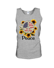 Load image into Gallery viewer, Peace Sign Sunflower Birthday Gift For Girls Unisex Tank Top
