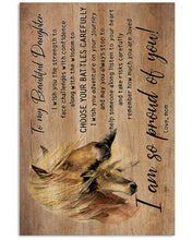 Load image into Gallery viewer, Mom Gift For Daughter With Meaningful Message I'm So Proud Of You Vertical Poster
