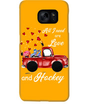 Load image into Gallery viewer, All I Need Are Love And Hockey Gift For Hockey Players Phone case
