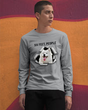 Load image into Gallery viewer, Six Feet People Alaska Husky  Unique Custom Design For Dog Lovers Unisex Long Sleeve
