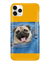 Load image into Gallery viewer, baby Pug In Denim Pocket Gift For Dog Lovers Phone case
