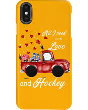 Load image into Gallery viewer, All I Need Are Love And Hockey Gift For Hockey Players Phone case
