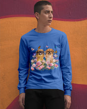 Load image into Gallery viewer, Pekingese With Peonies Gift For Dog Lovers Unisex Long Sleeve
