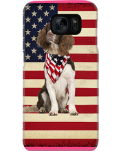 Load image into Gallery viewer, Lovely Phone Case With US Flag Gift For Spaniel Lovers Phone case
