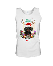 Load image into Gallery viewer, Dachshund Reindeer With Love Gift For Dog Lovers Unisex Tank Top
