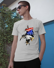 Load image into Gallery viewer, Eagle Giant Scratch USA Flag Gift For Women Guys Tee
