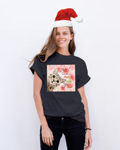 Load image into Gallery viewer, The Best Time Is Staying With You Roses With Cat Gift For Cat Lovers Guys Tee
