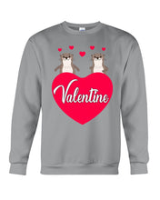 Load image into Gallery viewer, Couple Otter Valentine's Day Gift For Otter Lovers Sweatshirt
