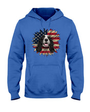 Load image into Gallery viewer, English Cocker Spaniel US Sunflower Gift For Dog Lovers Hoodie
