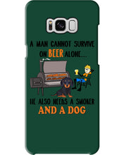 Load image into Gallery viewer, A Man Loves Beer And Dachshund Gift For Dog Lovers Phone case
