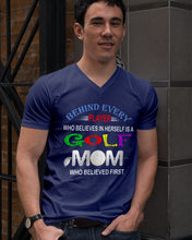 Load image into Gallery viewer, Golf Who Believes In Herself Gift For Sport Lovers Guys V-Neck
