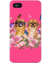 Load image into Gallery viewer, Pekingese With Peonies Gift For Dog Lovers Phone case
