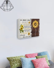 Load image into Gallery viewer, Be A Sunflower Custom Name Gift For Daughter Matte Canvas
