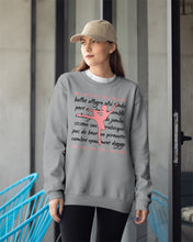 Load image into Gallery viewer, Ballet Words Pink Pattern Gift For Ballet Dancer Sweatshirt
