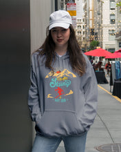 Load image into Gallery viewer, I'm Retired Skiing Is My Job Mountainous Terrain Hoodie
