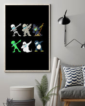 Load image into Gallery viewer, Cute Penguin Dabbing Hallo Gift For Penguin Lovers Vertical Poster
