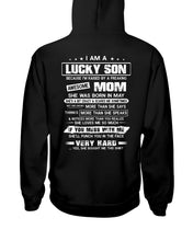 Load image into Gallery viewer, Gift For Lucky Son May Mom Loves Me So Much Hoodie
