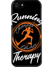 Load image into Gallery viewer, Running Cheaper Than Therapy Gift For Running Lovers Phone case
