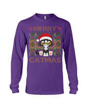 Load image into Gallery viewer, Merry Catmas Cute Funny Gifts Unisex Long Sleeve

